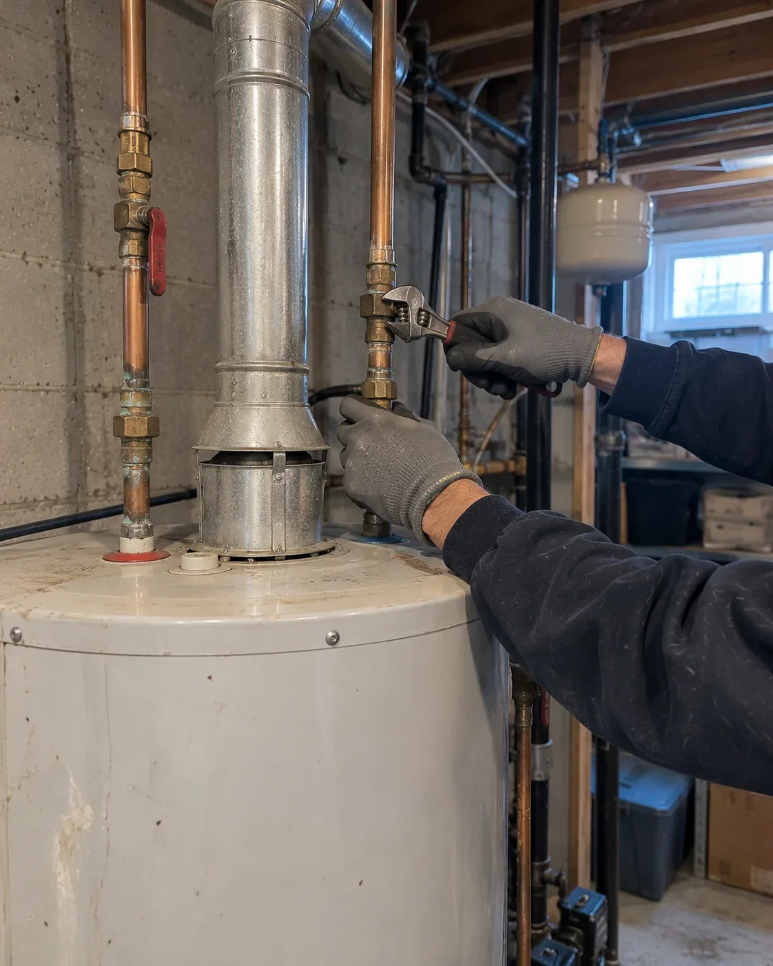 Water heater repair technician in Kitchener